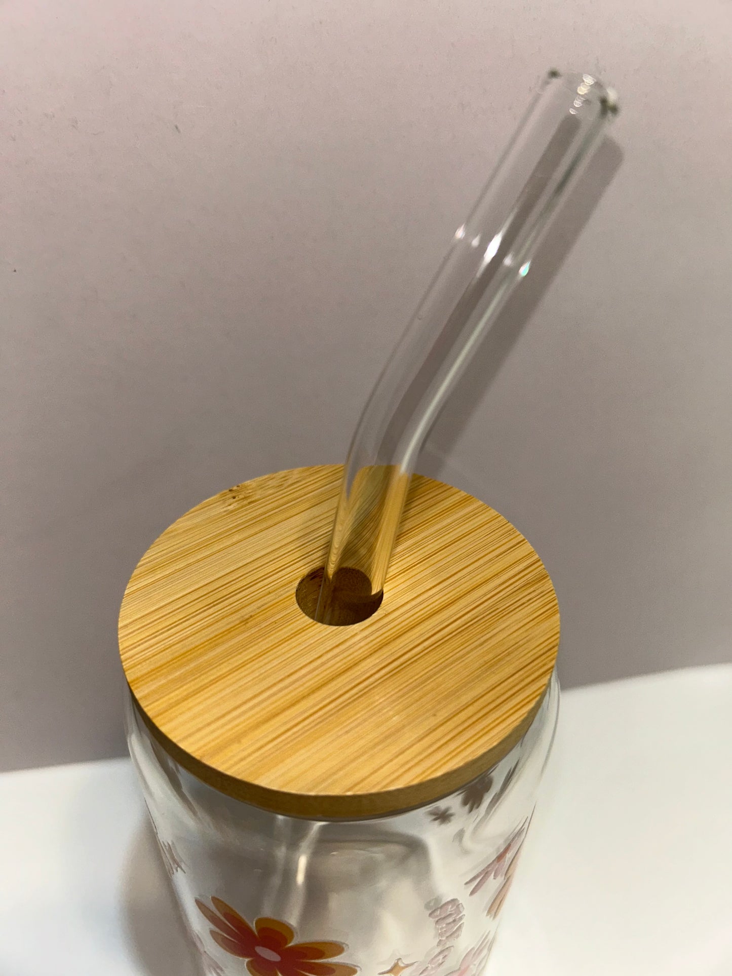 Stay groovy glass cup