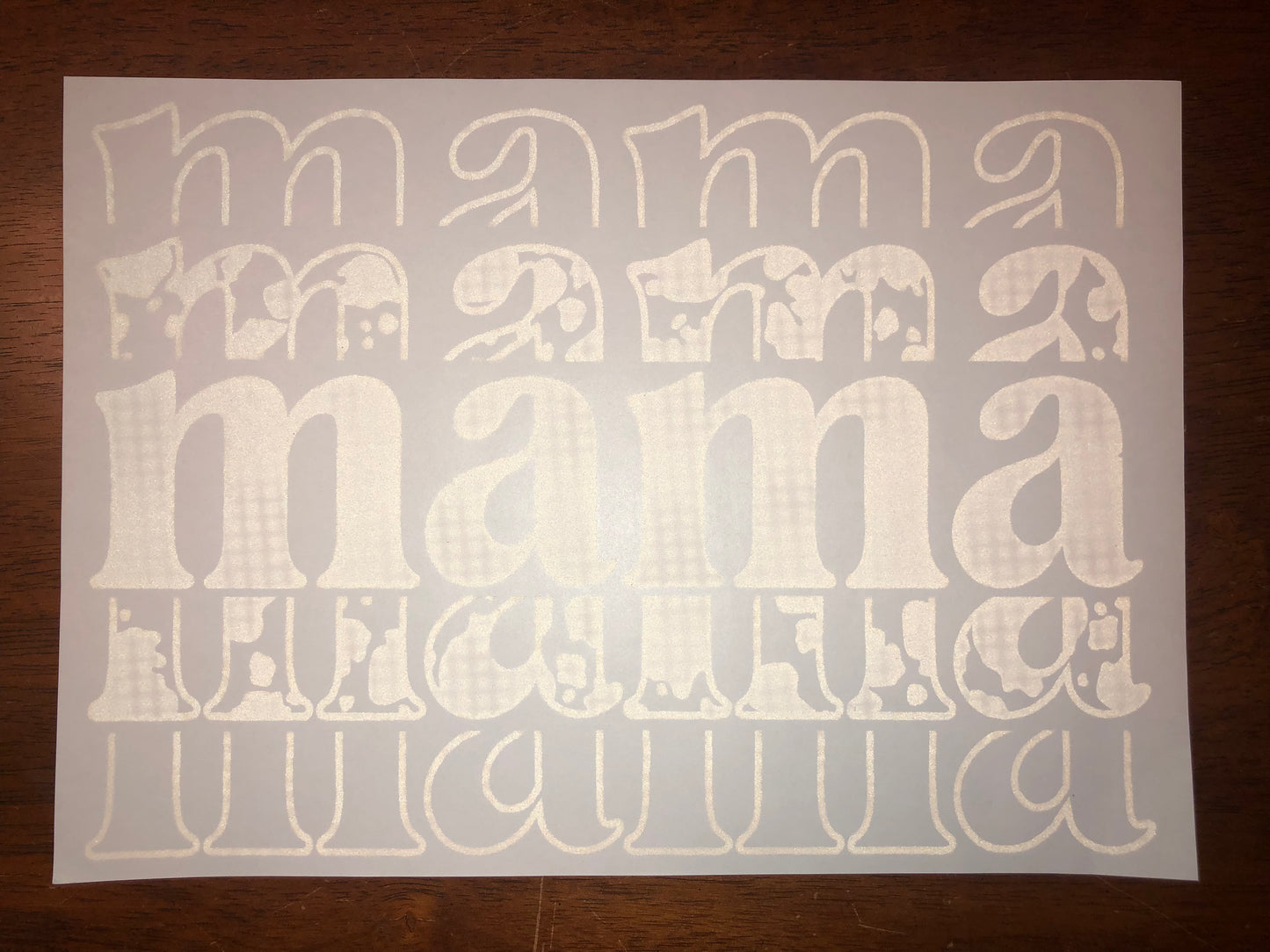 mama screen transfer T-shirt