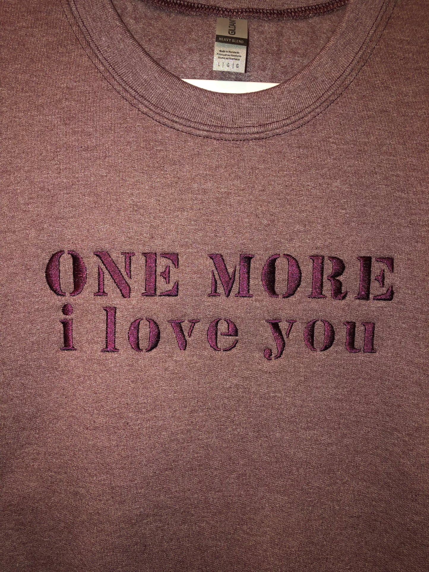 ONE MORE I LOVE YOU