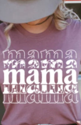 mama screen transfer T-shirt